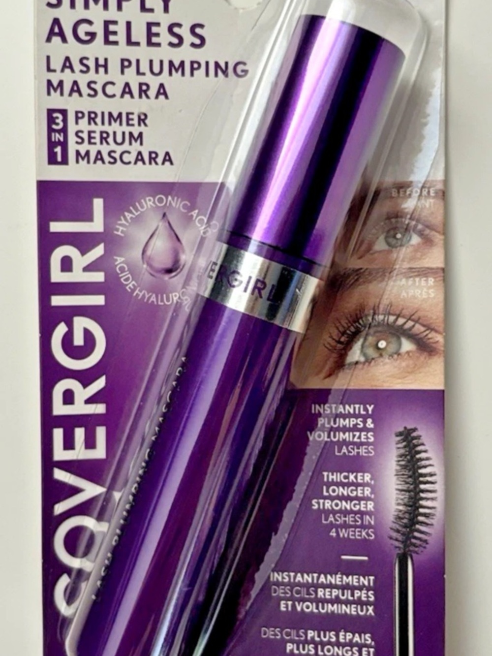 Sealed BNIB New COVERGIRL Simply Ageless Plumping 3-in-1 Mascara #115 Dark Brown